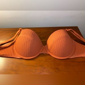 Orange/coral Bikini Top Brand PINK